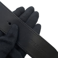 Load image into Gallery viewer, BALENCIAGA BB Logo Belt Size 100 Black771935 Leather