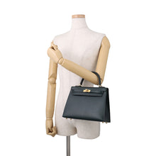 Load image into Gallery viewer, HERMES Kelly Sellier Vert Rousseau Chevre Shamqila Size 25
