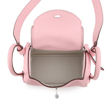 Load image into Gallery viewer, HERMES Lindy Verso Rose Sakura/Grisper Taurillon Clemence Size Mini
