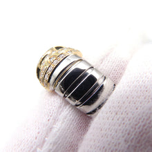 Load image into Gallery viewer, BVLGARI Parentesi Tubogas Diamond Ring Size M (approximately 11-13) K18YG Stainless Steel