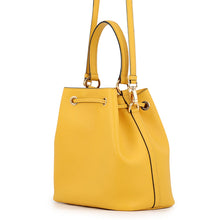 Load image into Gallery viewer, PRADA Saffiano Leather Cuir Drawstring Bag Logo 2-way Handbag Yellow1BE032 Leather