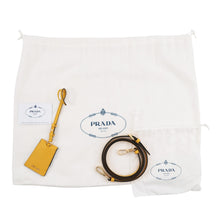 Load image into Gallery viewer, PRADA Saffiano Leather Cuir Drawstring Bag Logo 2-way Handbag Yellow1BE032 Leather