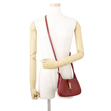 将图像加载到图库查看器中,GUCCI Jackie 1961 2WAYHandbag Red637091 Leather