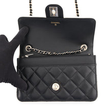 Load image into Gallery viewer, CHANEL Chain wallet Black/WhiteAP4511 B19381 U8704 Lambskin