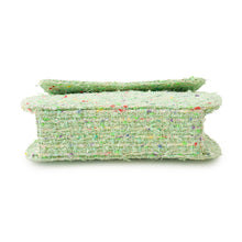 Load image into Gallery viewer, CHANEL CC Logo Chain Handbag Green/Multicolor Tweed