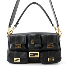 将图像加载到图库查看器中,FENDI Zucca Multi-Pocket Baguette Black8BR808 Leather
