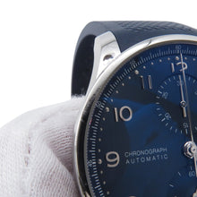 Load image into Gallery viewer, IWC Portugieser Chronograph W41mm Stainless Steel Rubber Blue DialIW371606