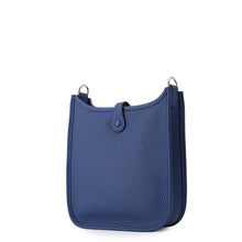 Load image into Gallery viewer, HERMES Evelyne Long Blue Tie Taurillon Clemence Size TPM