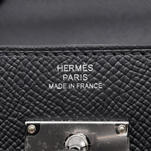 将图像加载到图库查看器中,HERMES Kelly Wallet Long to Go Black Epsom