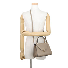 将图像加载到图库查看器中,Valextra Valextra Idide 2WAY Handbag OysterGrayV5E36-28-TO-OC Leather Size Mini