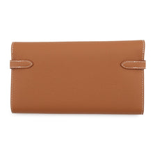 Load image into Gallery viewer, HERMES Kelly Wallet Long Gold Epsom