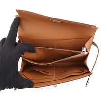 Load image into Gallery viewer, HERMES Kelly Wallet Long Gold Epsom