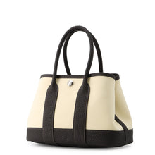 Load image into Gallery viewer, HERMES Neo Garden Vanilla/Blanc Toile Officier Negonda Leather Size 23