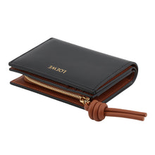将图像加载到图库查看器中,LOEWE Knot Compact Wallet Black/BrownCEM1NCWX01 Shiny Nappa Calf