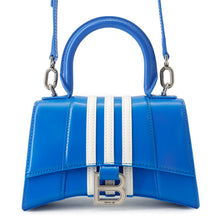 Load image into Gallery viewer, BALENCIAGA Adidas Collaboration Hourglass 2-Way Bag Blue/White592833 4391 640167 Leather Size XS