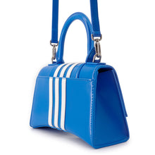 Load image into Gallery viewer, BALENCIAGA Adidas Collaboration Hourglass 2-Way Bag Blue/White592833 4391 640167 Leather Size XS