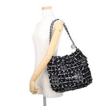 Load image into Gallery viewer, CHANEL CHANEL22 ChainShoulder Bag Black/Pink/WhiteAS3260 Tweed Leather Size Small