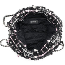 Load image into Gallery viewer, CHANEL CHANEL22 ChainShoulder Bag Black/Pink/WhiteAS3260 Tweed Leather Size Small