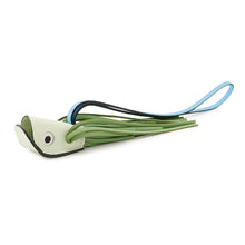 Load image into Gallery viewer, HERMES Poisson Bag Charm Celeste/Vert Fizz/Vert Cricket Epsom Swift Leather