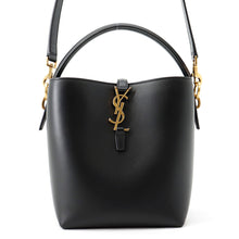 Load image into Gallery viewer, SAINT LAURENT PARIS LE 37 2WAY Handbag Black7490362 Calf Leather Size Small