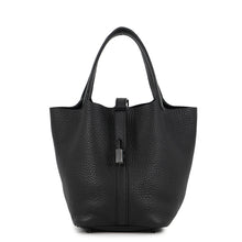 Load image into Gallery viewer, HERMES Picotin Lock Monochrome Black Taurillon Clemence Size PM
