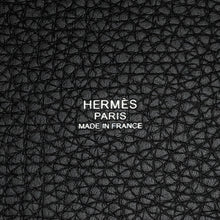 Load image into Gallery viewer, HERMES Picotin Lock Monochrome Black Taurillon Clemence Size PM