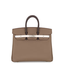 将图像加载到图库查看器中,HERMES Birkin tricolor Etoupe/Ebene/Grisper Epsom Size 25