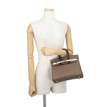 将图像加载到图库查看器中,HERMES Birkin tricolor Etoupe/Ebene/Grisper Epsom Size 25