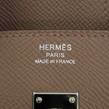 将图像加载到图库查看器中,HERMES Birkin tricolor Etoupe/Ebene/Grisper Epsom Size 25