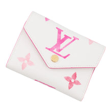 Load image into Gallery viewer, LOUIS VUITTON Portefeuille Victorine Crème/Rose TrianonM82062 Monogram Empreinte Leather