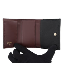 将图像加载到图库查看器中,CHANEL Matelasse Classic Small Flap Wallet BlackAP0230 Caviar Leather