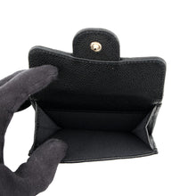 将图像加载到图库查看器中,CHANEL Matelasse Classic Small Flap Wallet BlackAP0230 Caviar Leather