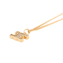 将图像加载到图库查看器中,CELINE Triomphe Rhinestone Necklace460GB6BZI.35OR Gold Plated Rhinestone
