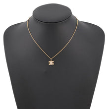 将图像加载到图库查看器中,CELINE Triomphe Rhinestone Necklace460GB6BZI.35OR Gold Plated Rhinestone