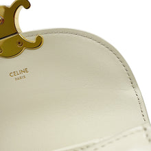 Load image into Gallery viewer, CELINE Triomphe Mini Buzzas Claire White10L063ETZ Patent Leather Size Mini