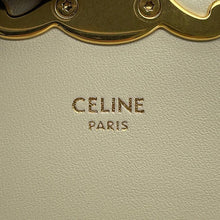 Load image into Gallery viewer, CELINE Triomphe Mini Buzzas Claire White10L063ETZ Patent Leather Size Mini