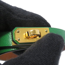 Load image into Gallery viewer, HERMES Mini Kelly Double Tour Bracelet Size T2 Bamboo Chevre Myzore Goatskin