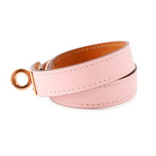 Load image into Gallery viewer, HERMES Kelly Double Tour Bracelet Size T2 Rose Sakura Swift Leather