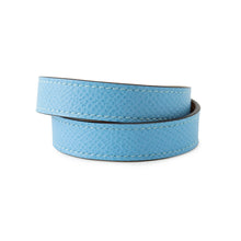 Load image into Gallery viewer, HERMES Kelly Double Tour Bracelet Size T2 Celeste Epsom
