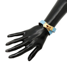 Load image into Gallery viewer, HERMES Kelly Double Tour Bracelet Size T2 Celeste Epsom