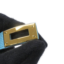 Load image into Gallery viewer, HERMES Kelly Double Tour Bracelet Size T2 Celeste Epsom