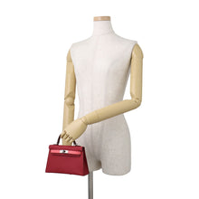 Load image into Gallery viewer, HERMES mini kelly tricolor Ruby/Rouge H/Rose Azalee Epsom