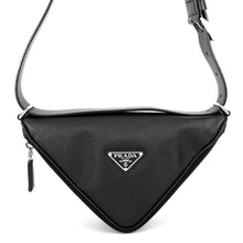 将图像加载到图库查看器中,PRADA Triangle Bag Black2VL039 Saffiano LeatherLeather