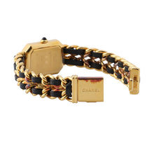 将图像加载到图库查看器中,CHANEL Premiere L H26mm×W20mm Gold Plated Leather Black DialH0001