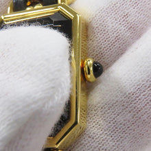 将图像加载到图库查看器中,CHANEL Premiere L H26mm×W20mm Gold Plated Leather Black DialH0001