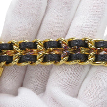 将图像加载到图库查看器中,CHANEL Premiere L H26mm×W20mm Gold Plated Leather Black DialH0001
