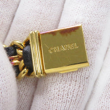 将图像加载到图库查看器中,CHANEL Premiere L H26mm×W20mm Gold Plated Leather Black DialH0001