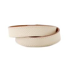 Load image into Gallery viewer, HERMES Kelly Bracelet Double Tour Size T2 Craie Epsom