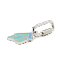 Load image into Gallery viewer, HERMES Dog Medal House Motif Au Dodo Blue Sature / Vert Emroad Metal