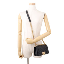 Load image into Gallery viewer, CHANEL Boy Chanel ChainShoulder Bag BlackA67085 Caviar Leather Size Small